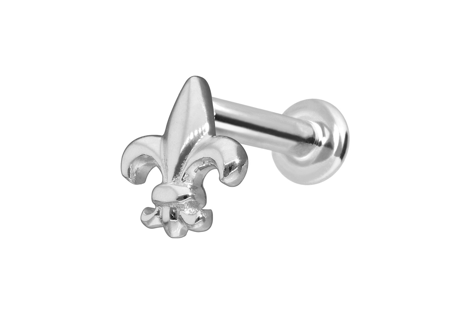 14 Karat Gold Labret Piercing mit Innengewinde LILIE